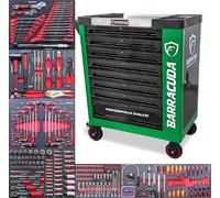 Barracuda Tools Servante d'atelier 7 tiroirs outillés - Rock Pro+ Green
