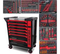 BARRACUDA TOOLS Servante d'atelier CUDA Max XXL 8 tiroirs avec 6 outillés BR
