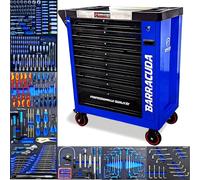 Servante d'atelier - Barracuda Tools - Racing 1 MAX+ - 9 tiroirs - 336 outils - Bleu