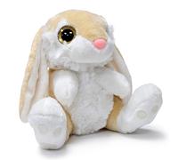 Barrado - Lapin Assis en Peluche - Qualité Super Soft (Marron Clair, 20cm)