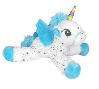 Barrado - Peluche 15'75 "/ 40cm Licorne allongée avec Étoiles Qualité Super Soft (Bleu)