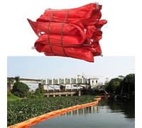 Barrage Anti-déversement d'hydrocarbures/algues, barrière Flottante Solide en PVC pour la rétention des hydrocarbures, Sacs barrières Anti-inondation pour interventions maritimes et d'urgenc