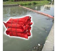 Barrage anti-pollution industriel en PVC pour la maîtrise des déversements - Barrière anti-pollution professionnelle pour lacs, océans et cours d'eau - Solution résistante, fiable et écologique