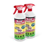 Bloq'Insect barrage aux insectes lot de 2L | Pulvérisateur anti insecte intérieur extérieur | Élimine moustiques,fourmis,mouches