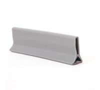 Barrage de douche autocollant en silicone Gris 100 cm | Pour un design polyvalent, s'adapte aux douches sans boucles, forme adaptable, diverses dispositions, utilisation en cuisine