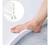 Barrage de douche pliable de 9,7 cm de haut, 99,1 cm de haut, butée d'eau pour seuil de douche, protection contre les éclaboussures d'eau pour sol, porte de douche