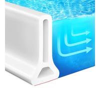 Barrage d'eau de seuil de Douche de 5 cm/6,5 cm/10 cm de Haut, barrière d'eau de Douche Auto-adhésive Pliable de 78,7 Pouces, Bouchon d'eau for la séparation Humide et sèche de la Salle de Bain et de