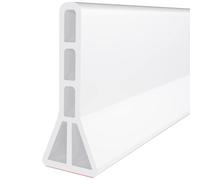 Barrage d'eau de seuil de Douche de 5 cm/6,5 cm/10 cm de Haut, barrière d'eau de Douche Auto-adhésive Pliable de 78,7 Pouces, Bouchon d'eau for la séparation Humide et sèche de la Salle de Bain et de