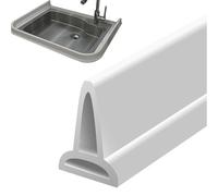 Barrage D'eau En Silicone - Bande De Seuil De Salle De Bain, Protection Contre Les Inondations De Douche | Barrière De Séparation Humide Et Sec, Bloqueur De Sol D'évier De, Protecteur De Por