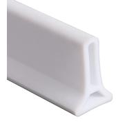 Barrage d'eau Pliable en Silicone pour Seuil De Douche, Joint De Sol De Salle De Bain, Bande Étanche, Barrière De Douche pour Séparation Humide Et Sèche, Maintient l'eau À L'Intérieur du Seuil.