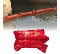 Barrage flottant anti-hydrocarbures en PVC, barrière de confinement réutilisable et robuste, contrôle des déversements d'hydrocarbures pour les ports, les rivières et les interventions,0.9*10M