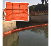 Barrage flottant anti-pollution en PVC, confinement à faire soi-même pour rivières, lacs et interventions d'urgence, barrage anti-pollution aux dimensions personnalisables, barrière ,1000x75cm