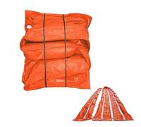 Barrage flottant de confinement d'hydrocarbures en PVC de 20 m, avec chambre à air indépendante, pour déchets de surface, barrière de confinement réutilisable et robuste(45cm)