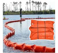 Barrages Anti-déversement d'hydrocarbures, barrages flottants en PVC Personnalisables, adaptés aux Lacs et aux océans, barrages Solides empêchant la Pollution et Les fuites - 10 mètres de lo