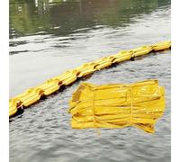 Barrages Anti-Pollution, barrière Anti-hydrocarbures Professionnelle en PVC de 10 m (32,8 pi) de Long et 75 cm (29,5 po) de Haut, Efficace Contre Les hydrocarbures et Les algues, prévient la