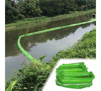 Barrages flottants Verts Anti-Pollution pour la Surface des Lacs, barrière d'interception de 10 m / 20 m de Long pour Les débris et Les algues en Surface, Confinement des déversements d'hydr