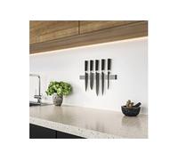 Barre à couteaux magnétique avec adhésif double face, acier inoxydable