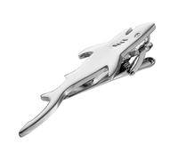 Barre À Cravate En Forme De Requin - Pince À Cravate Fantaisie En Forme D'animal, Accessoire Formel En Métal, Décoration De Costume Élégante | Bijoux Gentleman Légers Pour Banquet De Mariage D’affaire