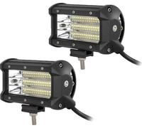 Barre à LED, quadruple rangée, feux de travail tout-terrain, 2x 5 pouces 135W Flood