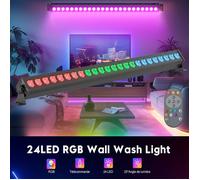 Barre à LED - UKING - DMX 24 LED RVB - 24 x 3W Avec Télécommande - Pack de 1