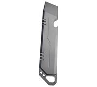 Barre à levier en alliage de titane TC4, multitool outdoor, porte-clés EDC, outil d'urgence avec ouvre-bouteille et tournevis plat, pour camping et randonnée, 10,4 cm, 39,8 g, gris