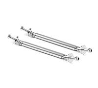 Barre à LèVres Pare-Chocs Pour Voiture 100 MM 150 MM 200 MM en aluminium pare-chocs lèvre avant entretoise tige séparateur tige barres de soutien(100MM SILVER)