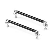 Barre à LèVres Pare-Chocs Pour Voiture 100 MM 150 MM 200 MM en aluminium pare-chocs lèvre avant entretoise tige séparateur tige barres de soutien(150MM BLACK)