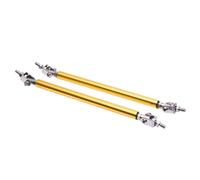Barre à LèVres Pare-Chocs Pour Voiture 2 pièces/200mm universel course avant pare-chocs lèvre séparateur tige jambe de force barre liaison Kit Support(Gold)