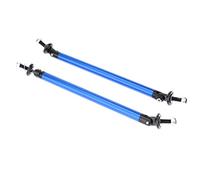 Barre à LèVres Pare-Chocs Pour Voiture 2 pièces voiture course réglable pare-chocs avant tiges de séparation Support lèvre séparateur jambe force barre support Kit tige 75/100/150/200mm(200mm Blue)