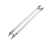 Barre à LèVres Pare-Chocs Pour Voiture 2psc Universal Racing Réglable Avant Pare-chocs Arrière Séparateur De Lèvre Barre De Support/Kit De Tige De Traction Racing 150mm / 200mm(15CM silver)