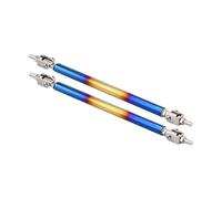 Barre à LèVres Pare-Chocs Pour Voiture 2psc Universal Racing Réglable Avant Pare-chocs Arrière Séparateur De Lèvre Barre De Support/Kit De Tige De Traction Racing 150mm / 200mm(20CM Roast blue)