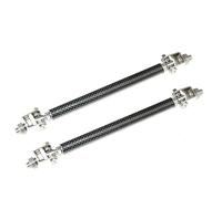 Barre à LèVres Pare-Chocs Pour Voiture 2psc Universal Racing Réglable Avant Pare-chocs Arrière Séparateur De Lèvre Barre De Support/Kit De Tige De Traction Racing 150mm / 200mm(20CM Carbon fiber)