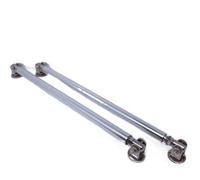 Barre à LèVres Pare-Chocs Pour Voiture 2x Kit de barre de Support de séparateur de lèvre de pare-chocs avant arrière réglable de course universelle 200mm réglage de style de voiture(Silver)