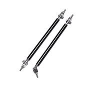 Barre à LèVres Pare-Chocs Pour Voiture Barre de Support de séparateur de lèvre de pare-chocs avant et arrière réglable de course universelle/Kit de tige de traction course 150mm/200mm(15cm Black)