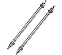 Barre à LèVres Pare-Chocs Pour Voiture Barre de support tige jambe force becquet séparateur lèvre pare-chocs avant universel(7.5cm Silver)