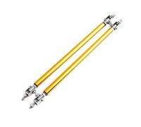 Barre à LèVres Pare-Chocs Pour Voiture Barres de séparation de voiture course réglable avant pare-chocs arrière Support de lèvre entretoise barre de traction 150/200mm universel 1 paire(15CM Golden)