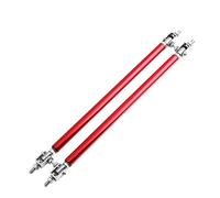 Barre à LèVres Pare-Chocs Pour Voiture Barres de séparation de voiture course réglable avant pare-chocs arrière Support de lèvre entretoise barre de traction 150/200mm universel 1 paire(20CM red)