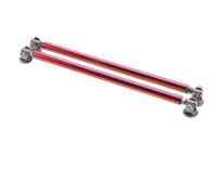 Barre à LèVres Pare-Chocs Pour Voiture Barres de support tige séparateur lèvre universelles 200mm réglable pare-chocs avant arrière Kit barre becquet voiture décorative(20cm Red)