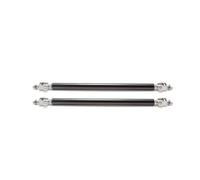 Barre à LèVres Pare-Chocs Pour Voiture Kit de barre de traction for pare-choc avant et arrière, séparateur universel de voiture réglable, Support de lèvre, attelle de jambe de force(15cm black)