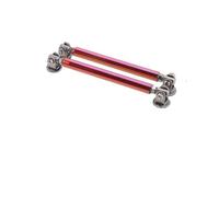 Barre à LèVres Pare-Chocs Pour Voiture Kit de barre Support becquet séparateur lèvre pare-chocs arrière avant voiture universel, tige décorative(7.5cm Red)