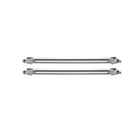 Barre à LèVres Pare-Chocs Pour Voiture Kit de barre traction for pare-choc avant et arrière, séparateur universel voiture réglable, Support lèvre, attelle jambe force(15cm silver)