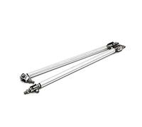 Barre à LèVres Pare-Chocs Pour Voiture Kit de support barre liaison for pare-chocs avant 20 cm(Silver)
