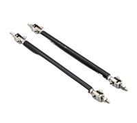 Barre à LèVres Pare-Chocs Pour Voiture Kit universel réglable de Support barre liaison tige séparation lèvre pare-chocs avant course 75mm/100mm/150mm/200mm(150mm Black)