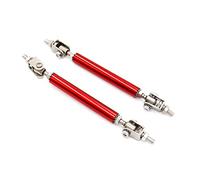 Barre à LèVres Pare-Chocs Pour Voiture Lèvre de pare-chocs avant universelle réglable 75 mm en acier inoxydable et amp;Support barre liaison aluminium for tige séparation(Red)