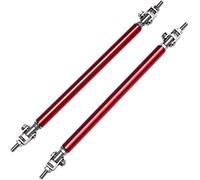 Barre à LèVres Pare-Chocs Pour Voiture Séparateur de lèvre de pare-chocs avant, tiges de jambe de force, attaches, barres de Support, Spoiler réglable, Accessoires de décoration de voiture(15cm Red)