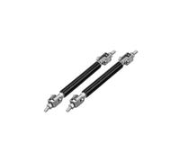 Barre à LèVres Pare-Chocs Pour Voiture Tiges de séparation de voiture de course réglables, Support de lèvre de pare-chocs avant et arrière, Kit de barre de traction, 75/100/150/200mm(Black-75mm)