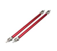 Barre à LèVres Pare-Chocs Pour Voiture Tiges de séparation de voiture de course réglables, Support de lèvre de pare-chocs avant et arrière, Kit de barre de traction, 75/100/150/200mm(Red-200mm)
