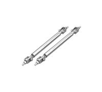 Barre à LèVres Pare-Chocs Pour Voiture Tiges de séparation de voiture de course réglables, Support de lèvre de pare-chocs avant et arrière, Kit de barre de traction, 75/100/150/200mm(Silver-100mm)