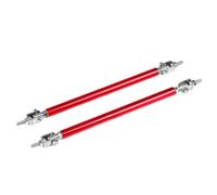 Barre à LèVres Pare-Chocs Pour Voiture Tiges de séparation voiture course réglables, Support lèvre pare-chocs avant et arrière, Kit barre traction, 75/100/150/200mm(Red-150mm)