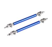 Barre à LèVres Pare-Chocs Pour Voiture Universel réglable course pare-chocs avant lèvre séparateur tige jambe de force Kit de Support de barre de liaison vis fixe 75mm/100mm/150mm/200mm(75mm Blue)
